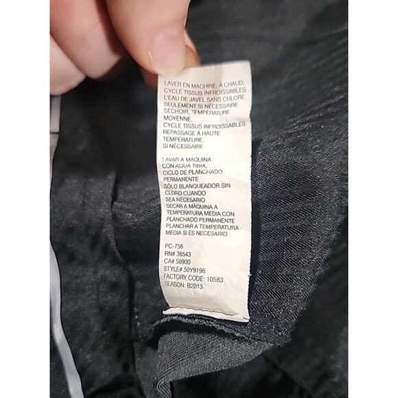 Van Heusen 36x36 Dress Pants Men's Grey Polyester Flat Front Straight Leg Preppy - Picture 10 of 10